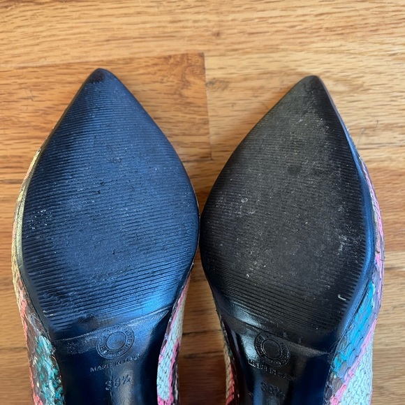 DRIES VAN NOTEN Snakeskin Multicolor Pump Heels 38.5 - Picture 7 of 8